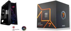 Computer Case CPU Combo -  ASUS GX601 ROG STRIX HELIOS CASE/BK/AL/WITH HANDLE Bundle with  AMD 100-100000592BOX