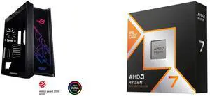 Computer Case CPU Combo -  ASUS GX601 ROG STRIX HELIOS CASE/BK/AL/WITH HANDLE Bundle with  AMD 100-100001084WOF