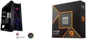 Computer Case CPU Combo -  ASUS GX601 ROG STRIX HELIOS CASE/BK/AL/WITH HANDLE Bundle with  AMD 100-100001277WOF