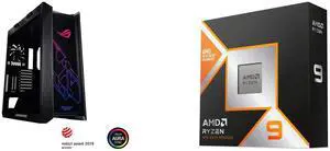 Computer Case CPU Combo -  ASUS GX601 ROG STRIX HELIOS CASE/BK/AL/WITH HANDLE Bundle with  AMD 100-100000719WOF