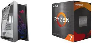 Computer Case CPU Combo -  ASUS GX601 ROG STRIX HELIOS CASE/WT/AL/WITH HANDLE Bundle with  AMD 100-100001582BOX