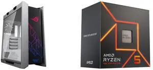 Computer Case CPU Combo -  ASUS GX601 ROG STRIX HELIOS CASE/WT/AL/WITH HANDLE Bundle with  AMD 100-100001015BOX