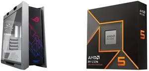 Computer Case CPU Combo -  ASUS GX601 ROG STRIX HELIOS CASE/WT/AL/WITH HANDLE Bundle with  AMD 100-100001405WOF