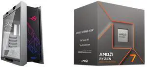 Computer Case CPU Combo -  ASUS GX601 ROG STRIX HELIOS CASE/WT/AL/WITH HANDLE Bundle with  AMD 100-100001590BOX