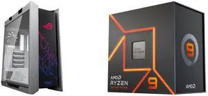 Computer Case CPU Combo -  ASUS GX601 ROG STRIX HELIOS CASE/WT/AL/WITH HANDLE Bundle with  AMD 100-100000589WOF