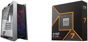 Computer Case CPU Combo -  ASUS GX601 ROG STRIX HELIOS CASE/WT/AL/WITH HANDLE Bundle with  AMD 100-100001404WOF