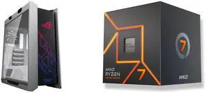 Computer Case CPU Combo -  ASUS GX601 ROG STRIX HELIOS CASE/WT/AL/WITH HANDLE Bundle with  AMD 100-100000592BOX