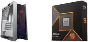 Computer Case CPU Combo -  ASUS GX601 ROG STRIX HELIOS CASE/WT/AL/WITH HANDLE Bundle with  AMD 100-100000662WOF