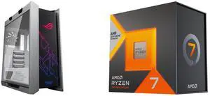 Computer Case CPU Combo -  ASUS GX601 ROG STRIX HELIOS CASE/WT/AL/WITH HANDLE Bundle with  AMD Ryzen 7 7800X3D