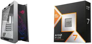 Computer Case CPU Combo -  ASUS GX601 ROG STRIX HELIOS CASE/WT/AL/WITH HANDLE Bundle with  AMD 100-100001084WOF