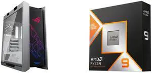 Computer Case CPU Combo -  ASUS GX601 ROG STRIX HELIOS CASE/WT/AL/WITH HANDLE Bundle with  AMD 100-100000719WOF