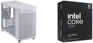 Computer Case CPU Combo -  ASUS AP201 ASUS PRIME CASE TG WHITE Bundle with  Intel BX80768245KF