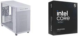 Computer Case CPU Combo -  ASUS AP201 ASUS PRIME CASE TG WHITE Bundle with  Intel BX80768245K