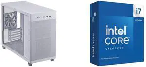 Computer Case CPU Combo -  ASUS AP201 ASUS PRIME CASE TG WHITE Bundle with  Intel BX8071514700KF