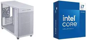 Computer Case CPU Combo -  ASUS AP201 ASUS PRIME CASE TG WHITE Bundle with  Intel BX8071514700K