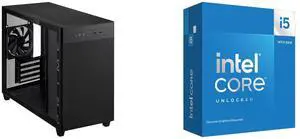 Computer Case CPU Combo -  ASUS AP201 ASUS PRIME CASE TG BLACK Bundle with  Intel BX8071514600KF