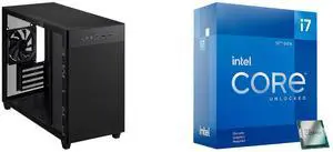 Computer Case CPU Combo -  ASUS AP201 ASUS PRIME CASE TG BLACK Bundle with  Intel BX8071512700KF