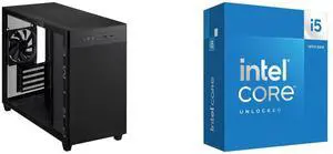 Computer Case CPU Combo -  ASUS AP201 ASUS PRIME CASE TG BLACK Bundle with  Intel BX8071514600K