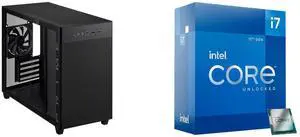 Computer Case CPU Combo -  ASUS AP201 ASUS PRIME CASE TG BLACK Bundle with  Intel BX8071512700K