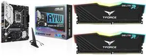Motherboard Memory Combo -  ASUS B760M-AYW WIFI D4 II Bundle with  Team Group TF3D416G3200HC16FDC0
