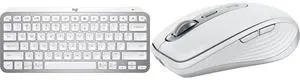 Logitech MX Keys Mini Minimalist Wireless Illuminated Keyboard, Compact, Bluetooth, USB-C, for Apple macOS, iOS, Windows, Linux, Android - Pale Gray - With Free Adobe Creative Cloud Subscription Logitech MX Anywhere 3S for Mac, Compact Wire