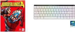 Borderlands 4 - PC [Steam Online Game Code] ASUS ROG Falchion RX Low Profile 65% compact wireless gaming keyboard with ROG RX low-profile optical switches, tri-mode connection with ROG SpeedNova and Omni Receiver, MacOS support, White