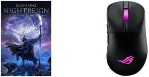 ELDEN RING NIGHTREIGN - PC [Steam Code, UNITED STATES] ASUS ROG Keris II Origin Wireless Gaming Mouse, 64g Ergonomic,  AimPoint Pro 42K DPI Optical Sensor, ROG Micro Switches II, SpeedNova Ultrafast Wireless, Bluetooth Compatible - Black