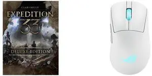 Clair Obscur: Expedition 33 Deluxe Edition - PC [Steam Online Game Code] ASUS ROG Keris II Origin Wireless Gaming Mouse, 64g Ergonomic,  AimPoint Pro 42K DPI Optical Sensor, ROG Micro Switches II, SpeedNova Ultrafast Wireless, Bluetooth Com