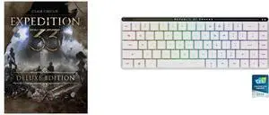Clair Obscur: Expedition 33 Deluxe Edition - PC [Steam Online Game Code] ASUS ROG Falchion RX Low Profile 65% compact wireless gaming keyboard with ROG RX low-profile optical switches, tri-mode connection with ROG SpeedNova and Omni Receive