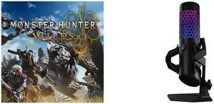 Monster Hunter Wilds - PC [Steam Online Game Code] ASUS ROG Carnyx USB gaming microphone certified by professional streamer, studio-grade 25 mm condenser capsule, high-pass filter, build-in pop filter, premium metal shock mount, Aura RGB, B