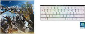 Monster Hunter Wilds - PC [Steam Online Game Code] ASUS ROG Falchion RX Low Profile 65% Compact Wireless Gaming Keyboard, Pre-lubed ROG RX Blue Low-Profile Optical Switches, Tri-mode Connection, MacOS Support, ABS Keycaps, RGB - White