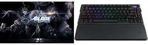 Stellar Blade™ Complete Edition - PC [Steam Code, UNITED STATES] ASUS ROG Azoth Extreme 75 Custom Gaming Keyboard, Aluminum Chassis, Carbon Fiber Positioning Plate, Adjustable Gasket Mount, 3-Layer Dampening, OLED Touchscreen, ROG NX Snow L