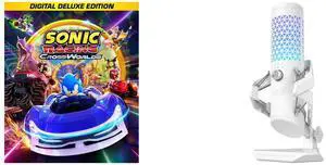 Sonic Racing: CrossWorlds Digital Deluxe Edition - PC [Steam Online Game Code] ASUS ROG Carnyx USB Gaming Microphone (25mm condenser capsule, 192kHz/24-bit, cardioid, high-pass filter, built-in pop filter, metal shock mount, one-touch mute,