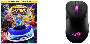 Sonic Racing: CrossWorlds Digital Deluxe Edition - PC [Steam Online Game Code] ASUS ROG Keris II Origin Wireless Gaming Mouse, 64g Ergonomic,  AimPoint Pro 42K DPI Optical Sensor, ROG Micro Switches II, SpeedNova Ultrafast Wireless, Bluetoo