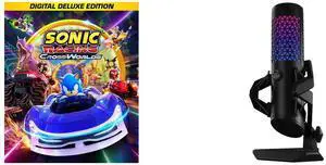 Sonic Racing: CrossWorlds Digital Deluxe Edition - PC [Steam Online Game Code] ASUS ROG Carnyx USB gaming microphone certified by professional streamer, studio-grade 25 mm condenser capsule, high-pass filter, build-in pop filter, premium me