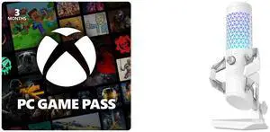 PC Game Pass (100+ PC Games All You Can Play) 3 Month US Region [Digital Code] ASUS ROG Carnyx USB Gaming Microphone (25mm condenser capsule, 192kHz/24-bit, cardioid, high-pass filter, built-in pop filter, metal shock mount, one-touch mute,