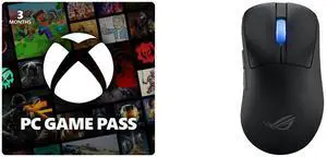 PC Game Pass (100+ PC Games All You Can Play) 3 Month US Region [Digital Code] ASUS ROG Keris II WL Ace (54-gram ergonomic mouse, 42000-dpi, ROG Micro Switch, SpeedNova wireless technology, ROG Polling Rate Booster, 4000 Hz in wireless mode