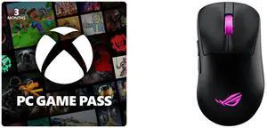 PC Game Pass (100+ PC Games All You Can Play) 3 Month US Region [Digital Code] ASUS ROG Keris II Origin Wireless Gaming Mouse, 64g Ergonomic,  AimPoint Pro 42K DPI Optical Sensor, ROG Micro Switches II, SpeedNova Ultrafast Wireless, Bluetoo