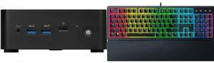 MSI Cubi NUC 13MQG 203BUS Mini Barebone PC, Intel Core i5-1345U vPro Entperise (Windows OS, RAM, HDD are not included)  Cubi13MQG203B Razer Ornata V3 Gaming Keyboard: Low-Profile Keys - Mecha-Membrane Switches - UV-Coated Keycaps - Backlit