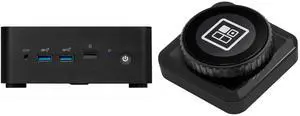 MSI Cubi NUC 13MQG 203BUS Mini Barebone PC, Intel Core i5-1345U vPro Entperise (Windows OS, RAM, HDD are not included)  Cubi13MQG203B MasterHUB Encoder Dial w/ IPS Display Module - Scene Switching, Volume Control, Clock, Timer, and Endless