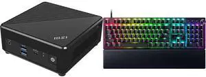 MSI Cubi N ADL Fanless Ultrasmall NUC MINI PC Barebone PC, Intel Celeron N100, WiFi AC9462, BT 5, Duel LAN, ThunderBOLT Type C, Black, Non-OS (ADL-055BUS) Razer Huntsman V3 Pro Analog Optical Esports Keyboard MSI Cubi N ADL Fanless Ultrasmall NUC MINI PC Barebone PC, Intel Celeron N100, WiFi AC9462, BT 5, Duel LAN, ThunderBOLT Type C, Black, Non-OS (ADL-055BUS) Razer Huntsman V3 Pro Analog Optical Esports Keyboard