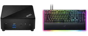 MSI Cubi 5 12M-086BUS Intel SoC Intel Core i3-1215U WIFI 6E 1xHDMI out(2.0b) 1x DP-out(1.4) 2xRJ45 4 USB 3.2 Barebone Systems - Mini-PC,Single Unit - Memory and Storage Sold Separately Razer BlackWidow V4 Pro Wired Mechanical Gaming Keyboar MSI Cubi 5 12M-086BUS Intel SoC Intel Core i3-1215U WIFI 6E 1xHDMI out(2.0b) 1x DP-out(1.4) 2xRJ45 4 USB 3.2 Barebone Systems - Mini-PC,Single Unit - Memory and Storage Sold Separately Razer BlackWidow V4 Pro Wired Mechanical Gaming Keyboar