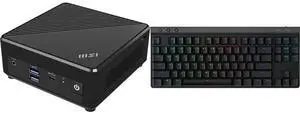 MSI Cubi N ADL Fanless Ultrasmall NUC MINI PC Barebone PC, Intel Celeron N100, WiFi AC9462, BT 5, Duel LAN, ThunderBOLT Type C, Black, Non-OS (ADL-055BUS) Logitech G515 LIGHTSPEED TKL Low Profile Wireless Gaming Keyboard - GL Red Linear Swi