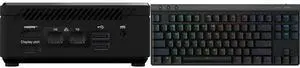 MSI Cubi N ADL Fanless Ultrasmall NUC MINI PC Barebone PC, Intel Pentium N200, WiFi AC9462, BT 5, Duel LAN,  ThunderBOLT Type C, Black, Non-OS (ADL-054BUS) Logitech G515 LIGHTSPEED TKL Low Profile Wireless Gaming Keyboard - GL Red Linear Sw