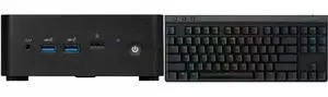 MSI Cubi NUC 13MQG 203BUS Mini Barebone PC, Intel Core i5-1345U vPro Entperise (Windows OS, RAM, HDD are not included)  Cubi13MQG203B Logitech G515 LIGHTSPEED TKL Low Profile Wireless Gaming Keyboard - GL Red Linear Switches, LIGHTSYNC RGB,