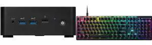MSI Cubi NUC 13MQG 203BUS Mini Barebone PC, Intel Core i5-1345U vPro Entperise (Windows OS, RAM, HDD are not included)  Cubi13MQG203B Razer DeathStalker V2 Gaming Keyboard: Low-Profile Keys - Linear Red Optical Switches - Ultra-Durable Coat