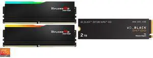 Memory | SSD COMBO 
G.SKILL Ripjaws M5 Neo RGB Series 32GB (2 x 16GB) 288-Pin PC RAM DDR5 6000 (PC5 48000) Desktop Memory 
WD_BLACK SN7100 M.2 2280 2TB PCI-Express 4.0 x4 TLC 3D NAND Internal Solid State Drive (SSD) WDS200T4X0E
