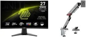 Monitor Monitor Combo - MSI MAG 27CQ6F Bundle with MSI MPG MT161R Monitor Monitor Combo - MSI MAG 27CQ6F Bundle with MSI MPG MT161R