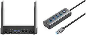 Mini-PC Hubs - Network / USB / Firewire Combo -  ASUS 90AS0021-M000T0 Bundle with  Orico PDD4U-U3-10-GY-EP