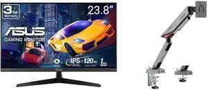 ASUS VY249HGR Eye Care Gaming Monitor – 23.8 inch FHD (1920 x 1080), IPS, 120Hz(OC), SmoothMotion, 1ms (MPRT), Adaptive Sync, Eye Care Plus technology, Blue Light Filter, Flicker Free MSI MPG MT161R - Premium RGB Single Monitor Stand Arm, ASUS VY249HGR Eye Care Gaming Monitor – 23.8 inch FHD (1920 x 1080), IPS, 120Hz(OC), SmoothMotion, 1ms (MPRT), Adaptive Sync, Eye Care Plus technology, Blue Light Filter, Flicker Free MSI MPG MT161R - Premium RGB Single Monitor Stand Arm,
